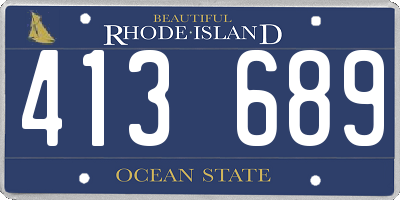 RI license plate 413689