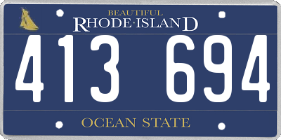 RI license plate 413694