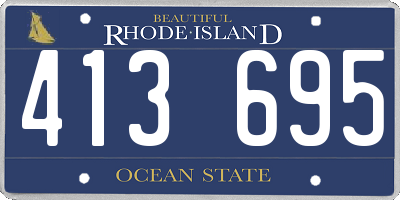 RI license plate 413695