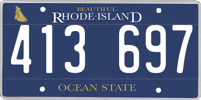 RI license plate 413697
