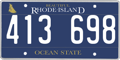 RI license plate 413698