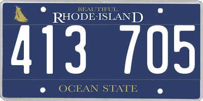 RI license plate 413705