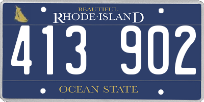 RI license plate 413902