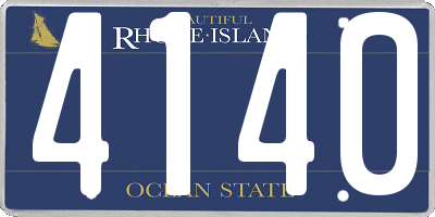 RI license plate 4140