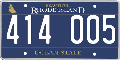 RI license plate 414005