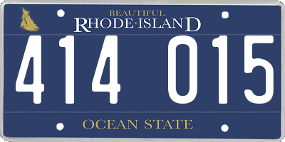 RI license plate 414015