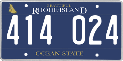 RI license plate 414024