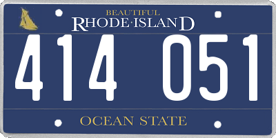 RI license plate 414051