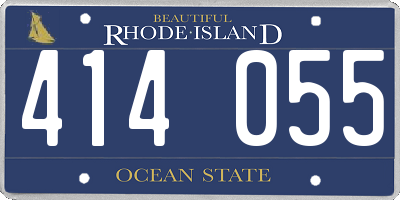 RI license plate 414055