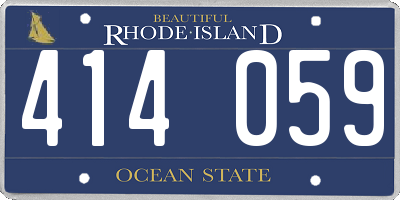 RI license plate 414059