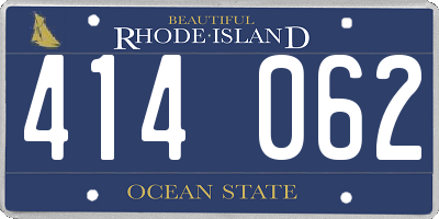 RI license plate 414062