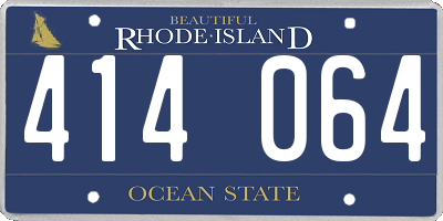 RI license plate 414064