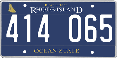 RI license plate 414065