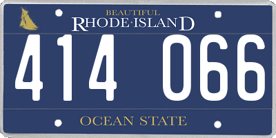 RI license plate 414066