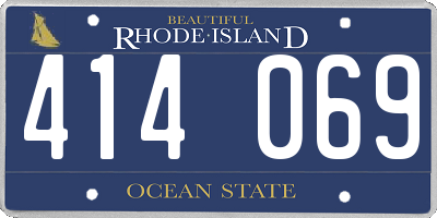 RI license plate 414069