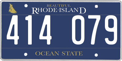 RI license plate 414079