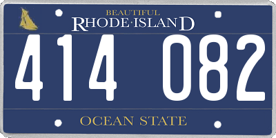 RI license plate 414082