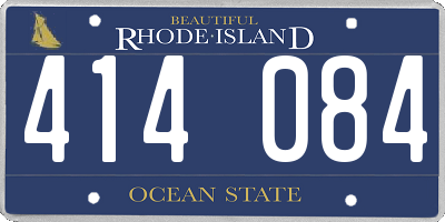 RI license plate 414084