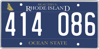 RI license plate 414086
