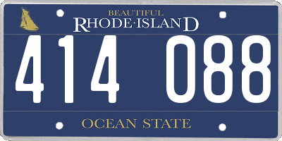 RI license plate 414088