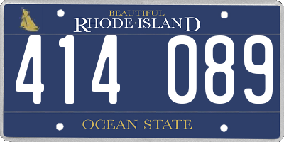 RI license plate 414089