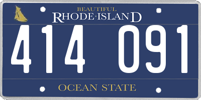 RI license plate 414091
