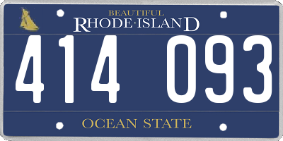 RI license plate 414093