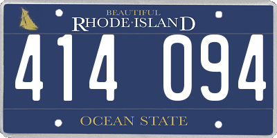 RI license plate 414094