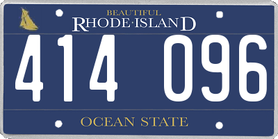 RI license plate 414096