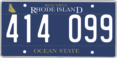 RI license plate 414099