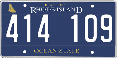 RI license plate 414109