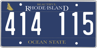 RI license plate 414115