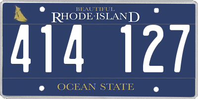 RI license plate 414127