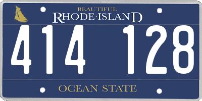 RI license plate 414128