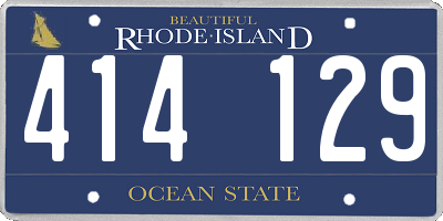 RI license plate 414129