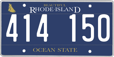 RI license plate 414150