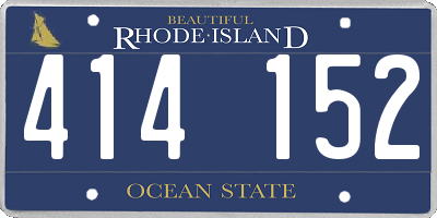 RI license plate 414152