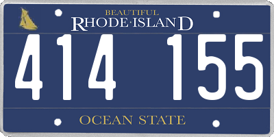RI license plate 414155