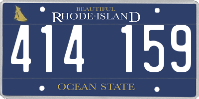RI license plate 414159