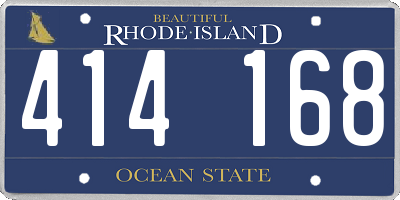 RI license plate 414168