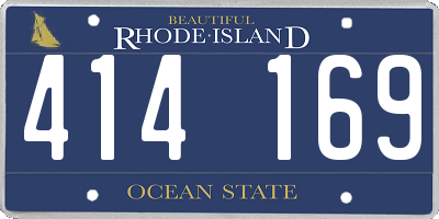 RI license plate 414169
