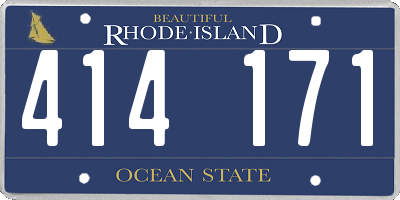 RI license plate 414171