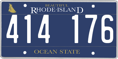 RI license plate 414176