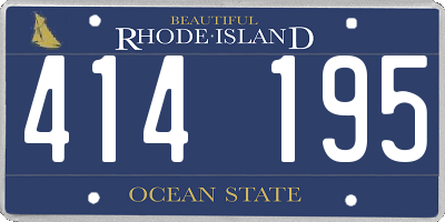 RI license plate 414195