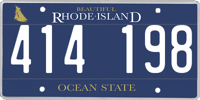RI license plate 414198