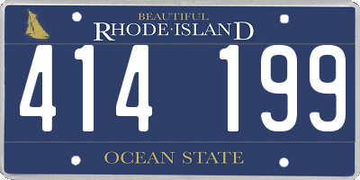 RI license plate 414199