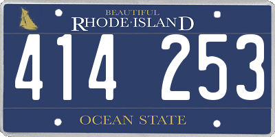 RI license plate 414253