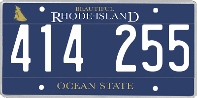 RI license plate 414255