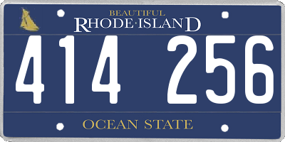 RI license plate 414256