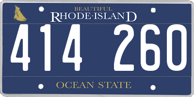 RI license plate 414260